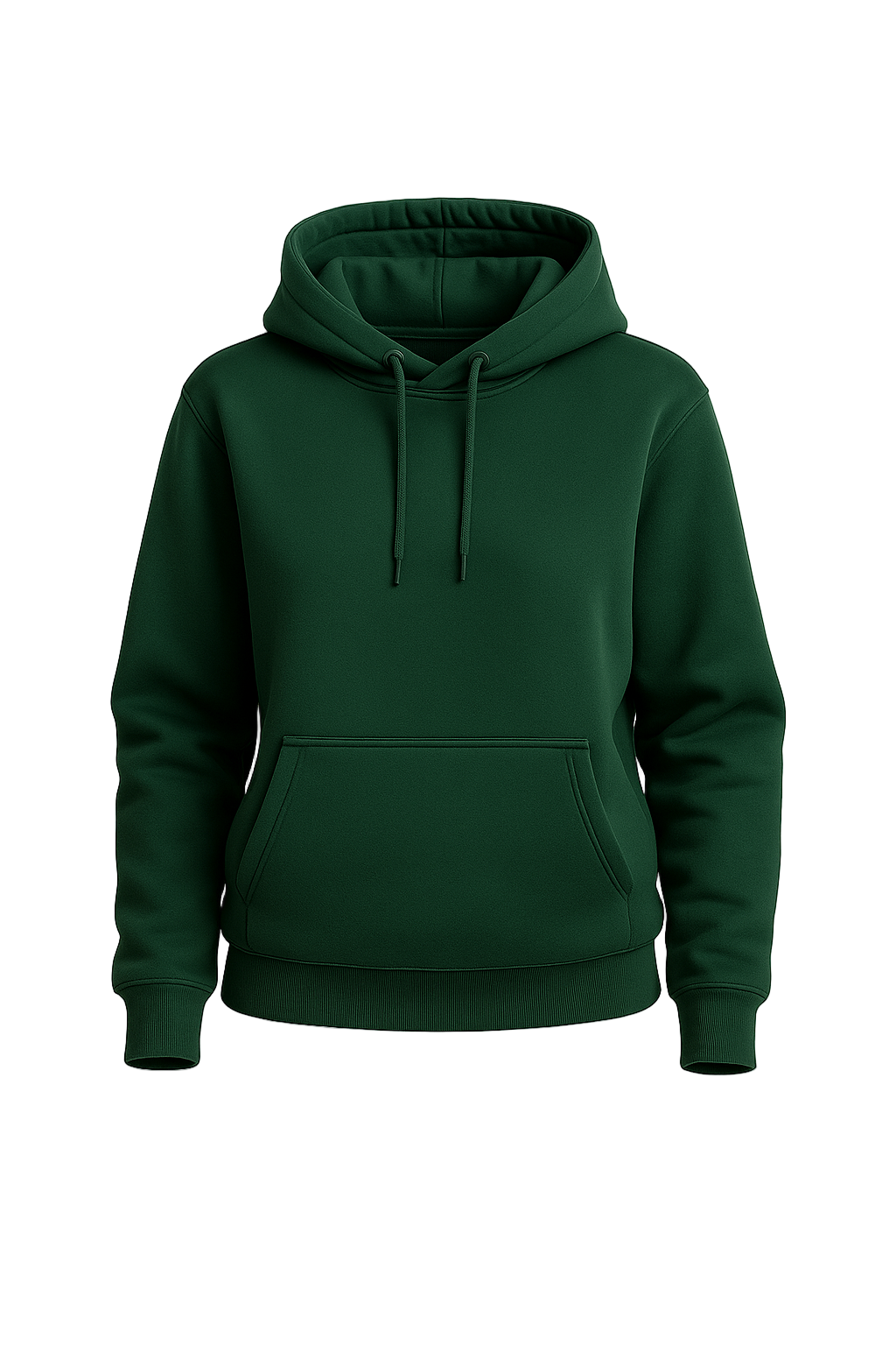 Zielona bluza z kapturem basic – klasyczny model na co dzień